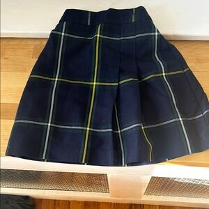 Plaid Navy Skirt